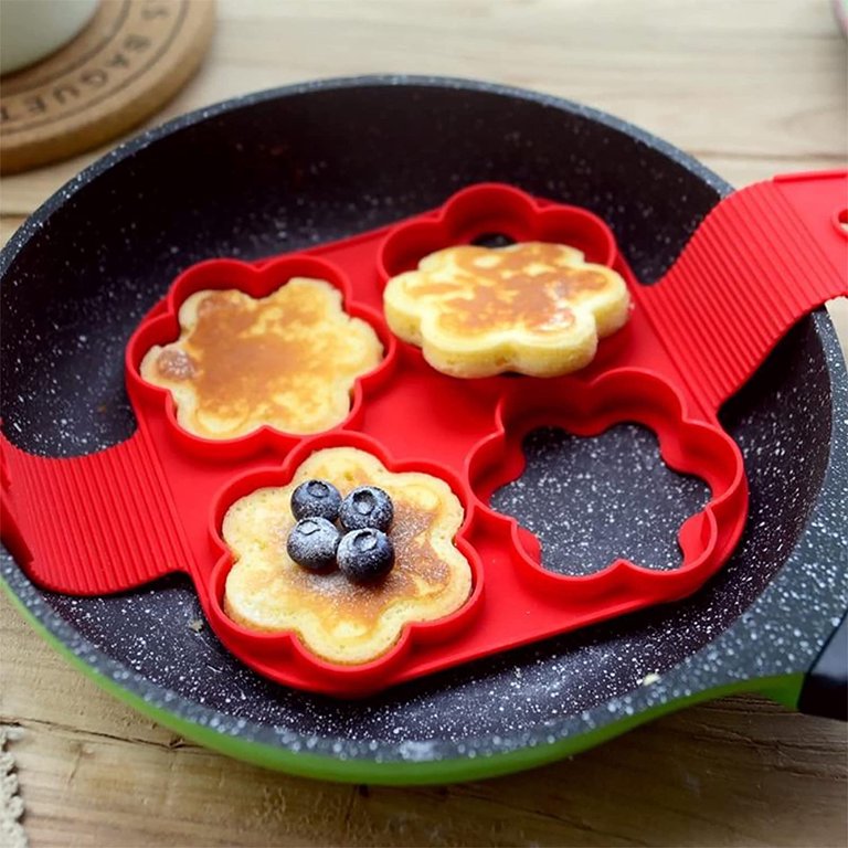 Moule pour Pancakes - FlipShape™ - Fleur x4