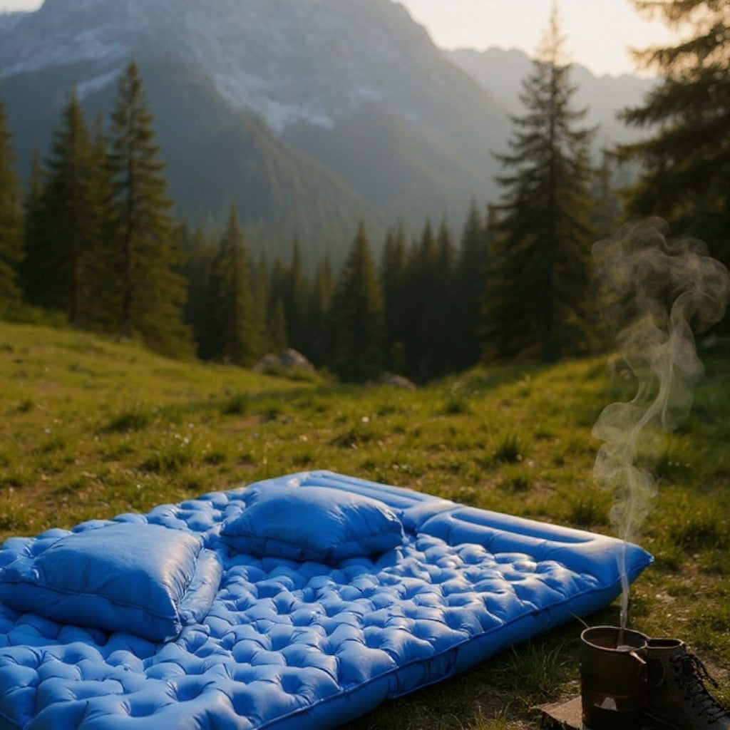 Matelas Gonflable - LiteDoubleMattress™ - Bleu