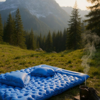 Matelas Gonflable - LiteDoubleMattress™ - Bleu