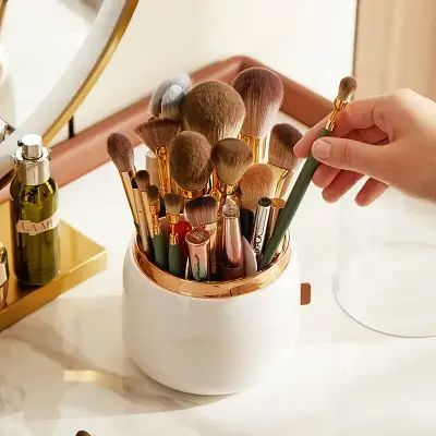 Rangement Maquillage - MakeupBrushBucket™ - Blanc