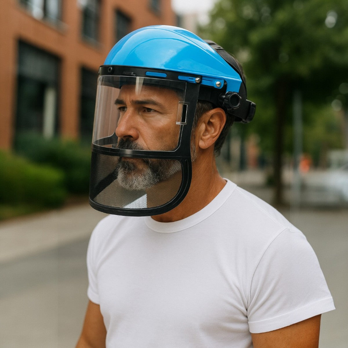 Visière de Protection - HeadMountShield™ - Bleu