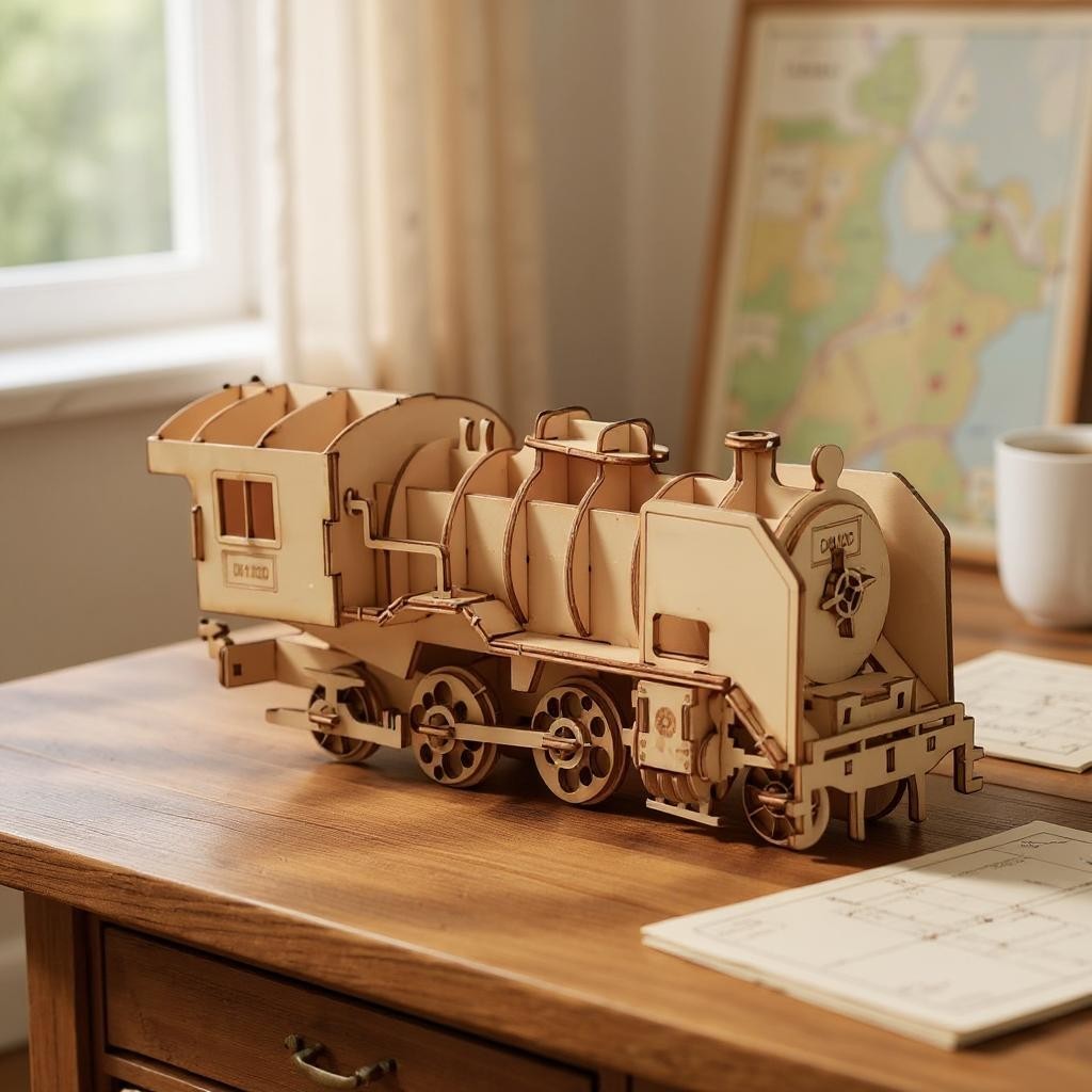 Puzzle 3D en Bois - WoodGenius™ - Train
