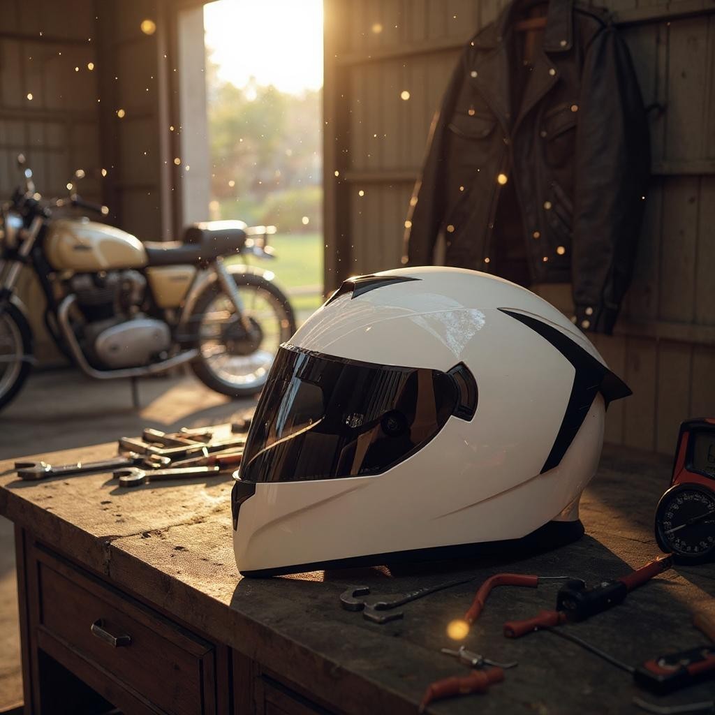 Casque de Moto - FullRideHelmet™ - Blanc