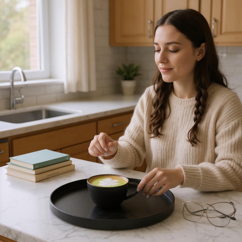Plateau de Service - WoodCircleTray™ - Noir
