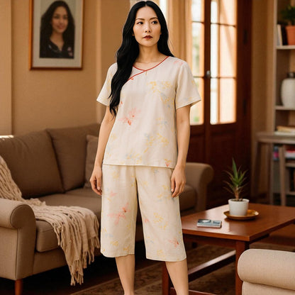 Pyjama Femme - CozyBambooPajama™ - Jaune Pâle