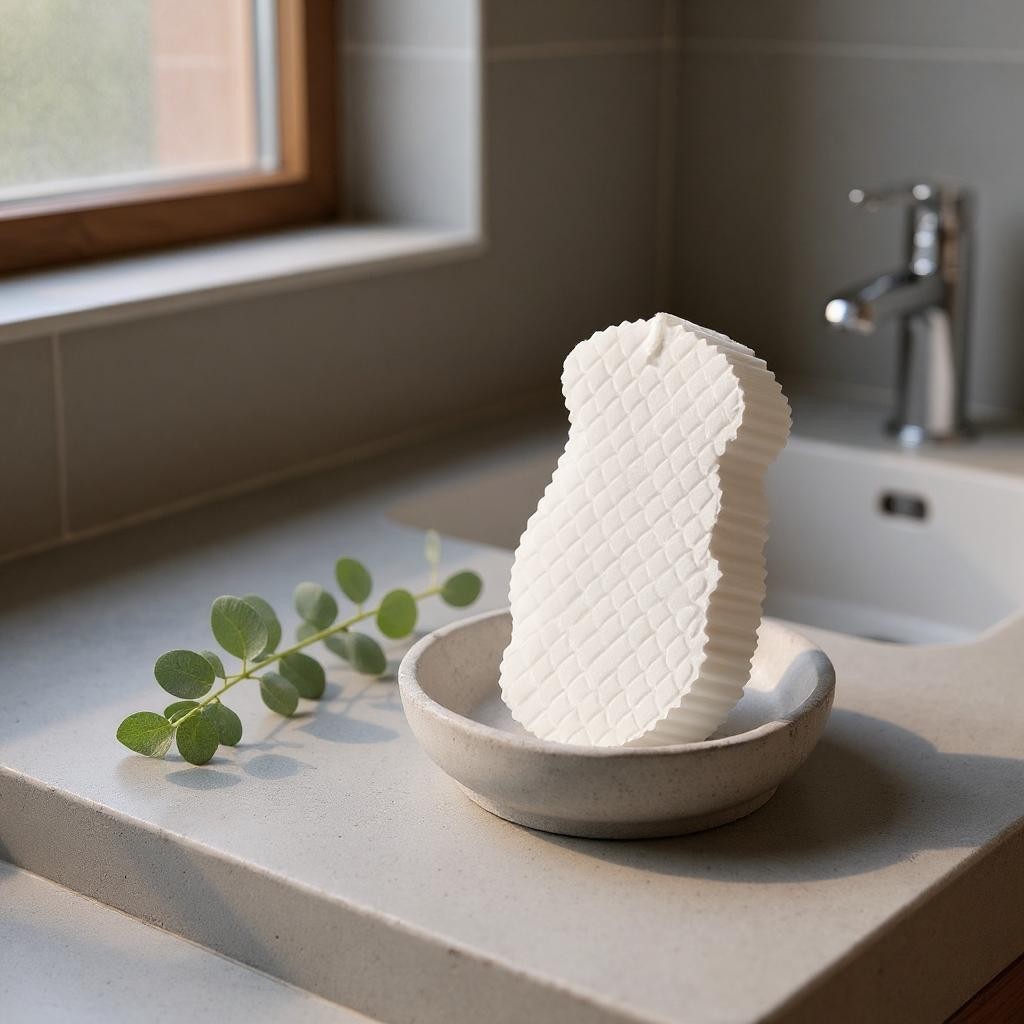 Brosse pour le Corps - MagicBodySponge™ - Blanc