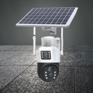 caméra extérieur solaire - SolarCamera™ - Blanc