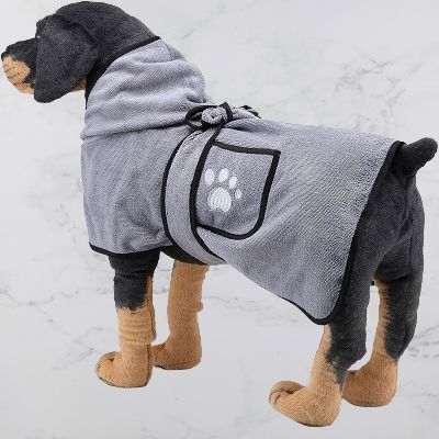Peignoir pour Chien - DogBathTowel™ - Gris