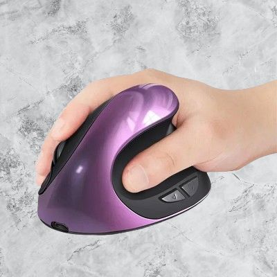 Souris ergonomique sans fil - ErgonomicMouse™ - Mauve