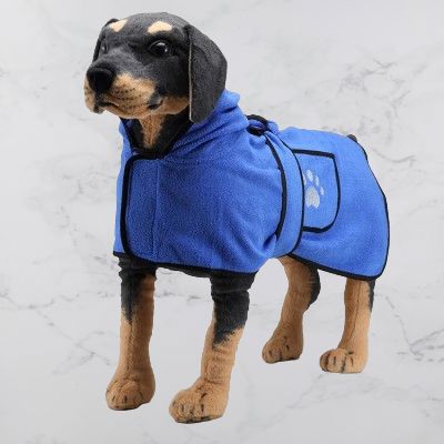 Peignoir pour Chien - DogBathTowel™ - Bleu