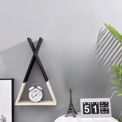 Etagère murale - TriangleWoodenShelf™ - Noir