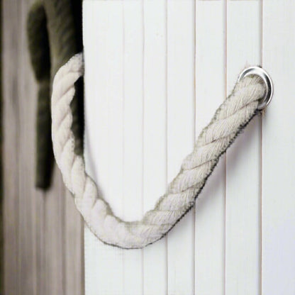 Panier de rangement - BambooLaundryBasket™ - Blanc