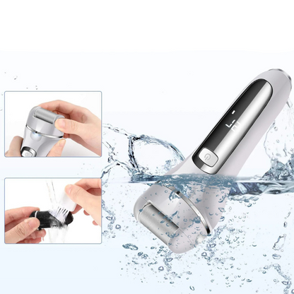 Râpe pour Pieds Électrique - PediPro™ - Blanc Argenté