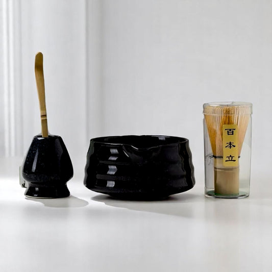 Service à Thé Japonais - ZenMatchaTeaSet™ - Noir