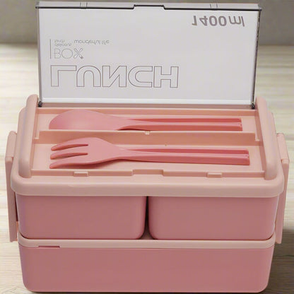 DoubleLayerPortableLunchBox™ - Rose