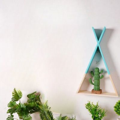Etagère murale - TriangleWoodenShelf™ - Vert