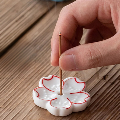 Porte Encens - SakuraZen™ - Contour Rouge