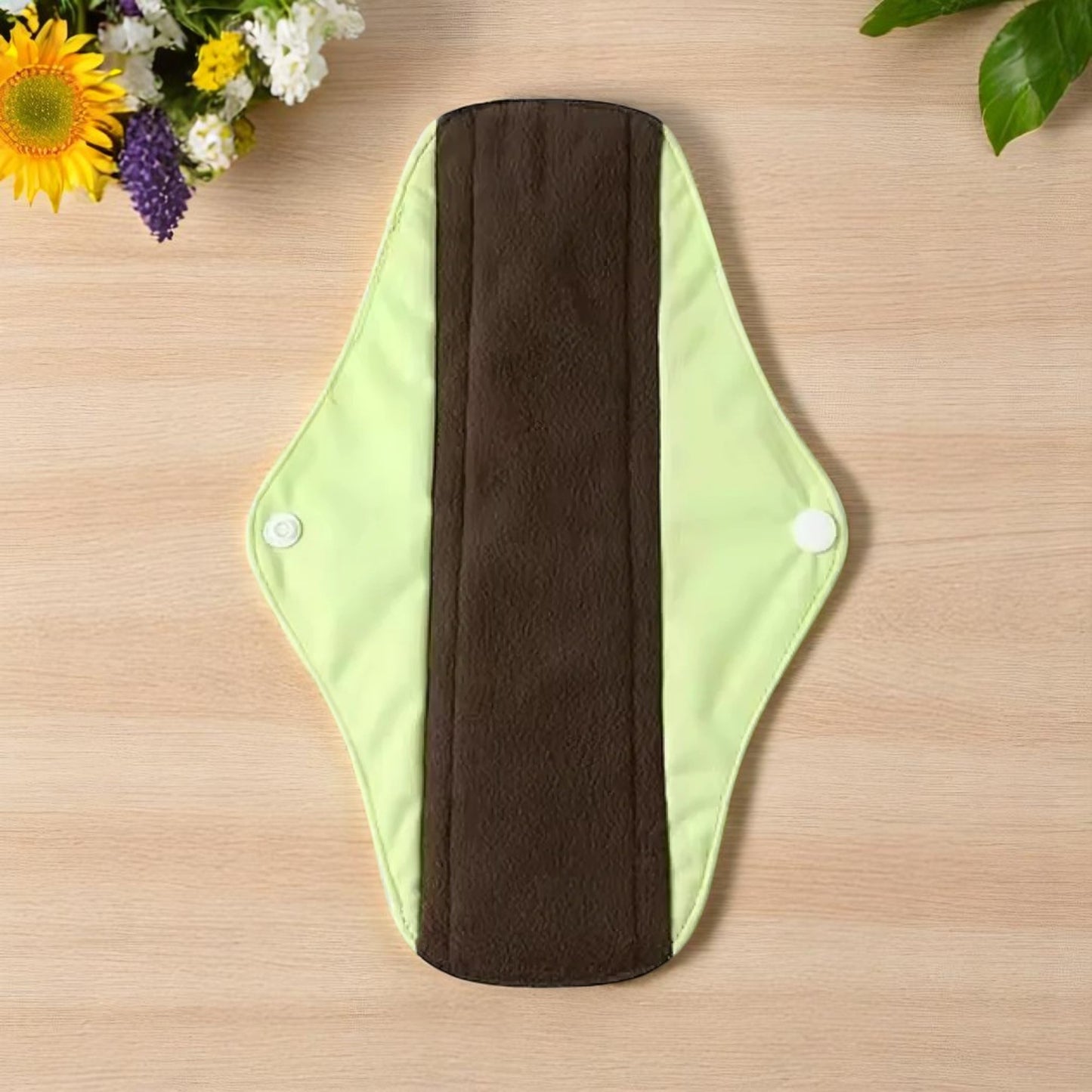 Serviette Hygiénique Lavable - EcoReusablePads™ - Vert