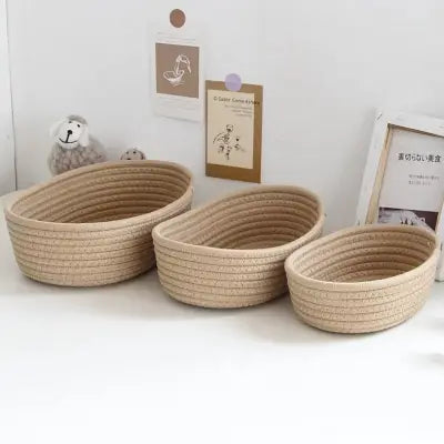 Panier de rangement - NordicCottonBaskets™ - Kaki