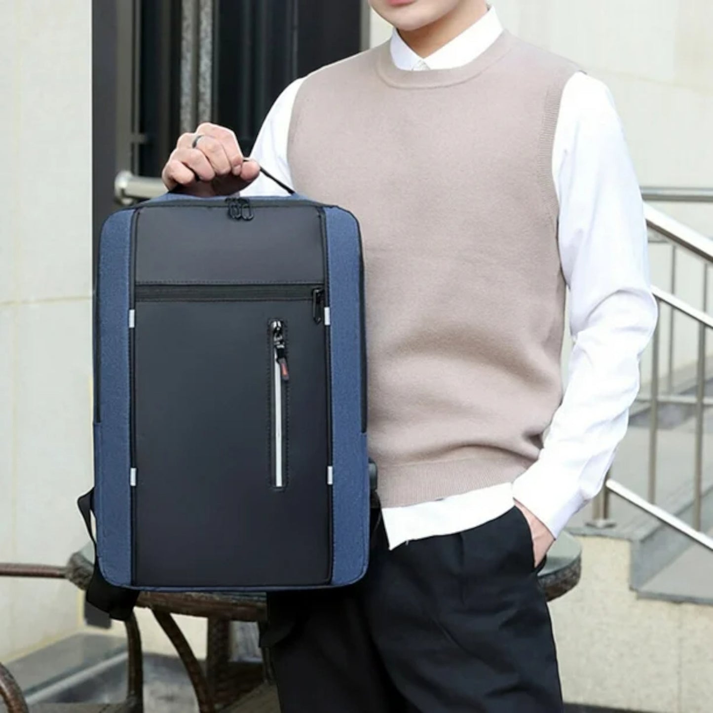 Sac à Dos pour Ordinateur - OfficeTechPack™ - Bleu