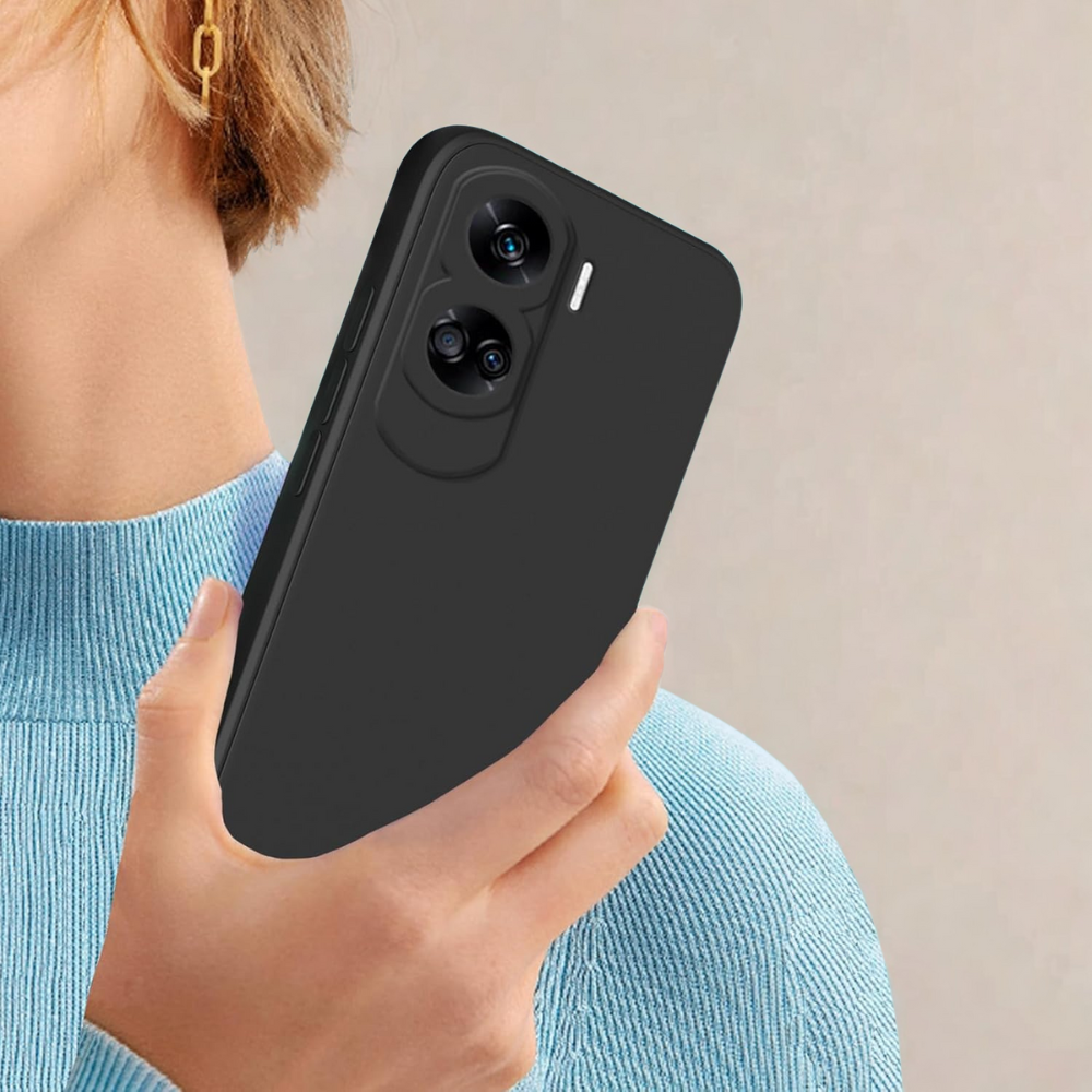 Coque Honor 90 Lite - FlexiSilic™ - Noir Intense