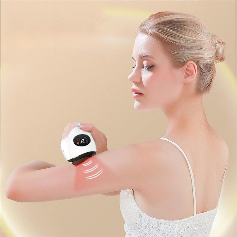 Gua Sha Électrique - GlowSha™ - Blanc