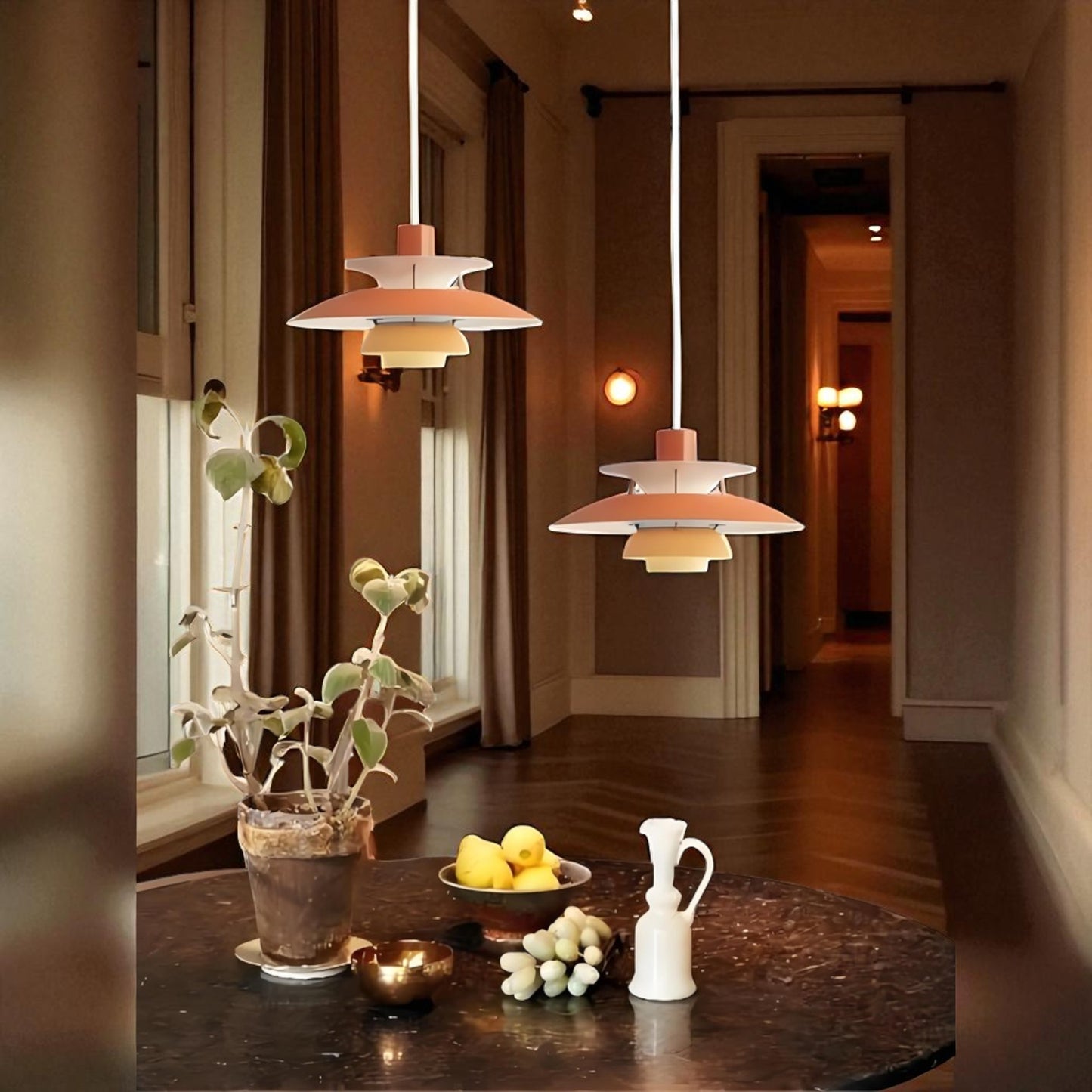 Lustre Plafond - UmbrellaLED™ - Orange