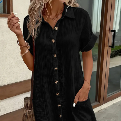 Robe d'Été Femme - LinéaDress™ - Noir