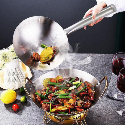 Wok Inox - IronMaster™ - Manche en Métal