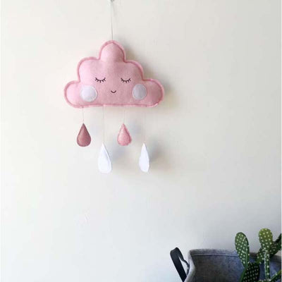 DECORATION CHAMBRE BEBE - CloudDrops™ - Rose