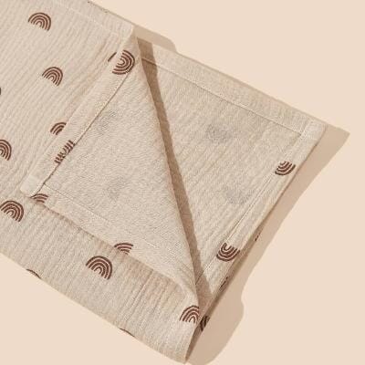 SERVIETTE POUR BEBE - CottonBabyTowel™ - Petit Arc en ciel