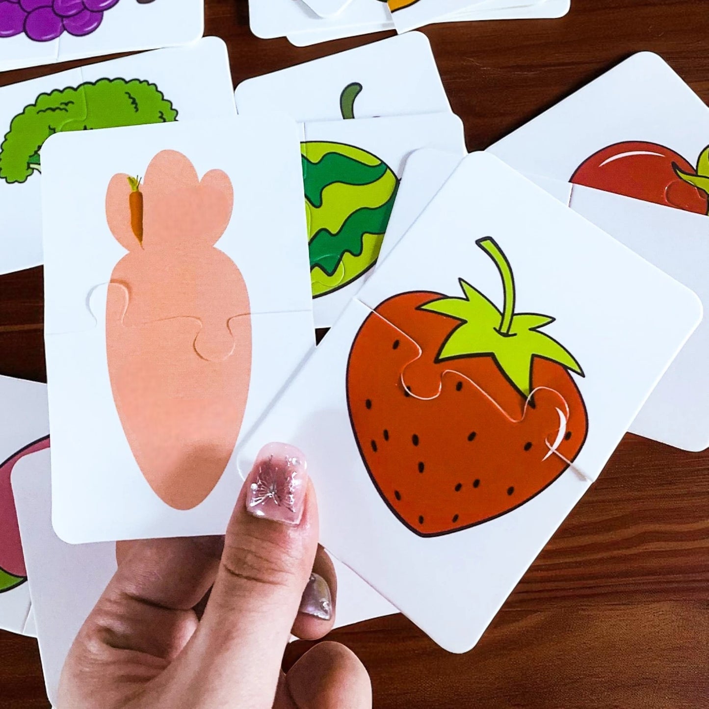 Puzzle Enfant - LightUpCards™ - Fruits & Légumes