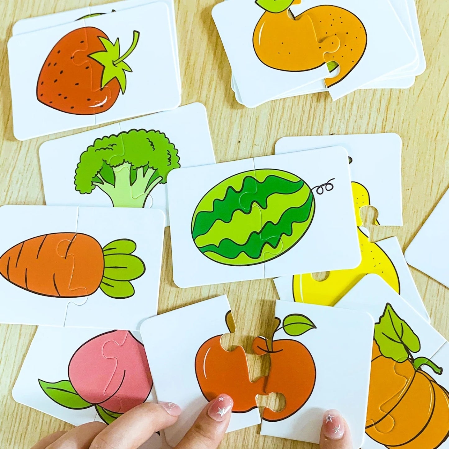 Puzzle Enfant - LightUpCards™ - Fruits & Légumes