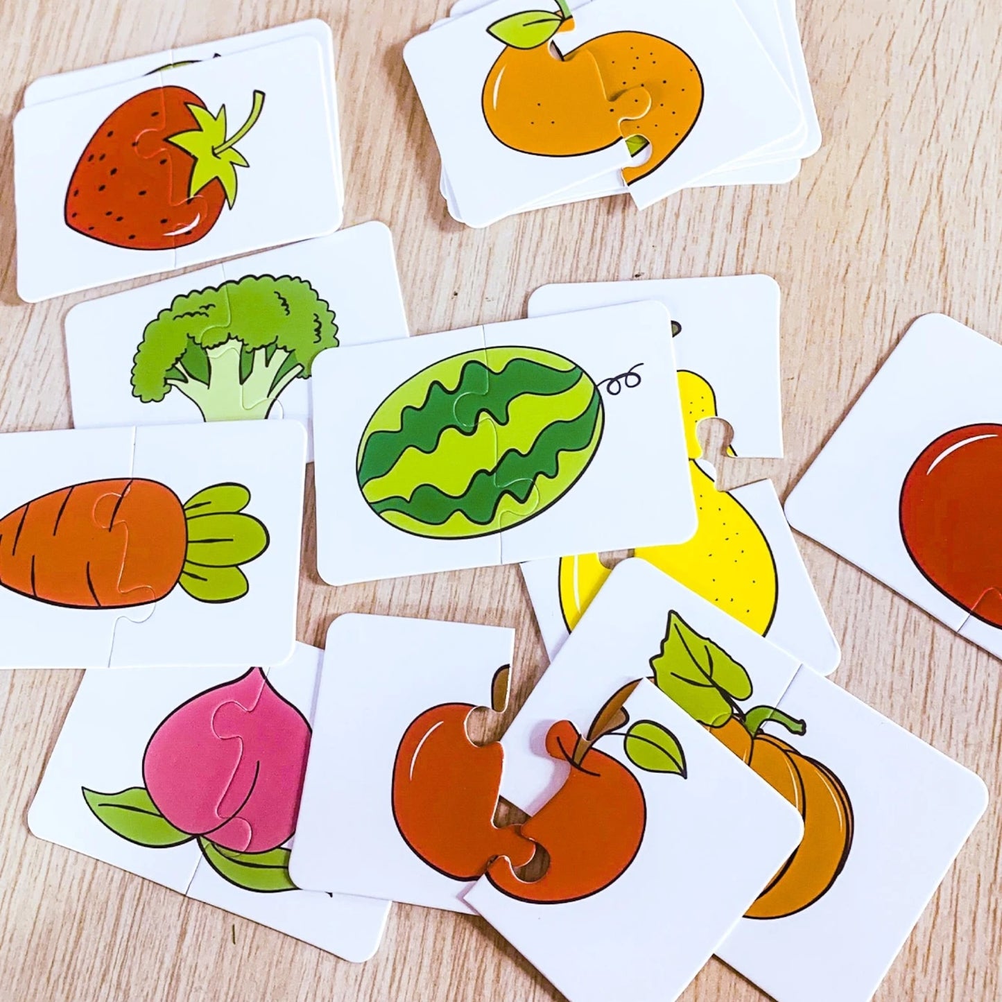 Puzzle Enfant - LightUpCards™ - Fruits & Légumes