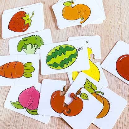 Puzzle Enfant - LightUpCards™ - Fruits & Légumes