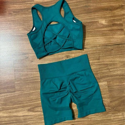 Soutiens Gorge De Sport - HighWaistYogaSet™ - Vert