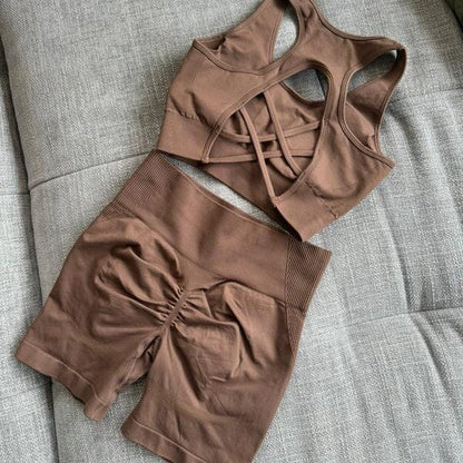Soutiens Gorge De Sport - HighWaistYogaSet™ - Café
