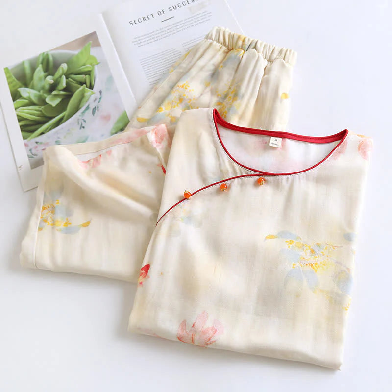 Pyjama Femme - CozyBambooPajama™ - Jaune Pâle