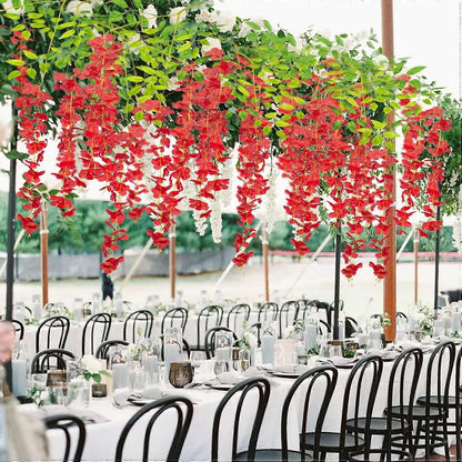Guirlande Fleurs  - SilkBloom™ - Rouge