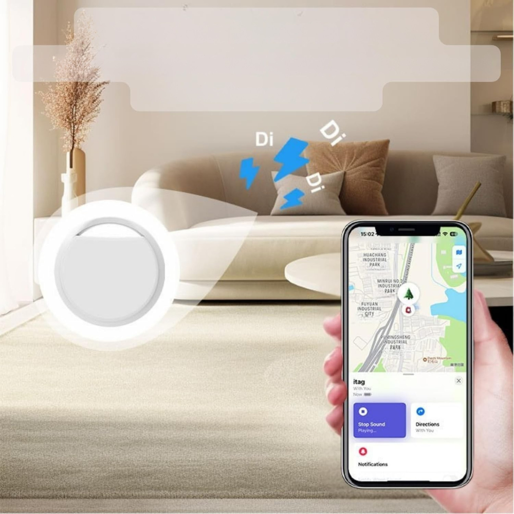 Traceur GPS Bluetooth - TrackMe™ - Blanc