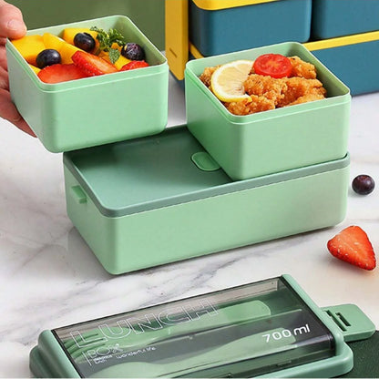 DoubleLayerPortableLunchBox™ - Vert
