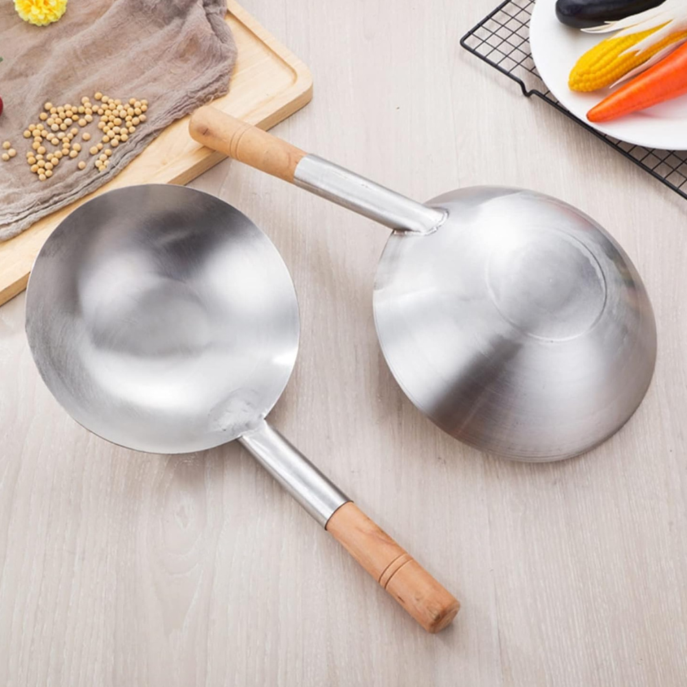 Wok Inox - IronMaster™ - Manche en Bois