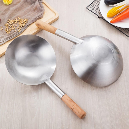 Wok Inox - IronMaster™ - Manche en Bois