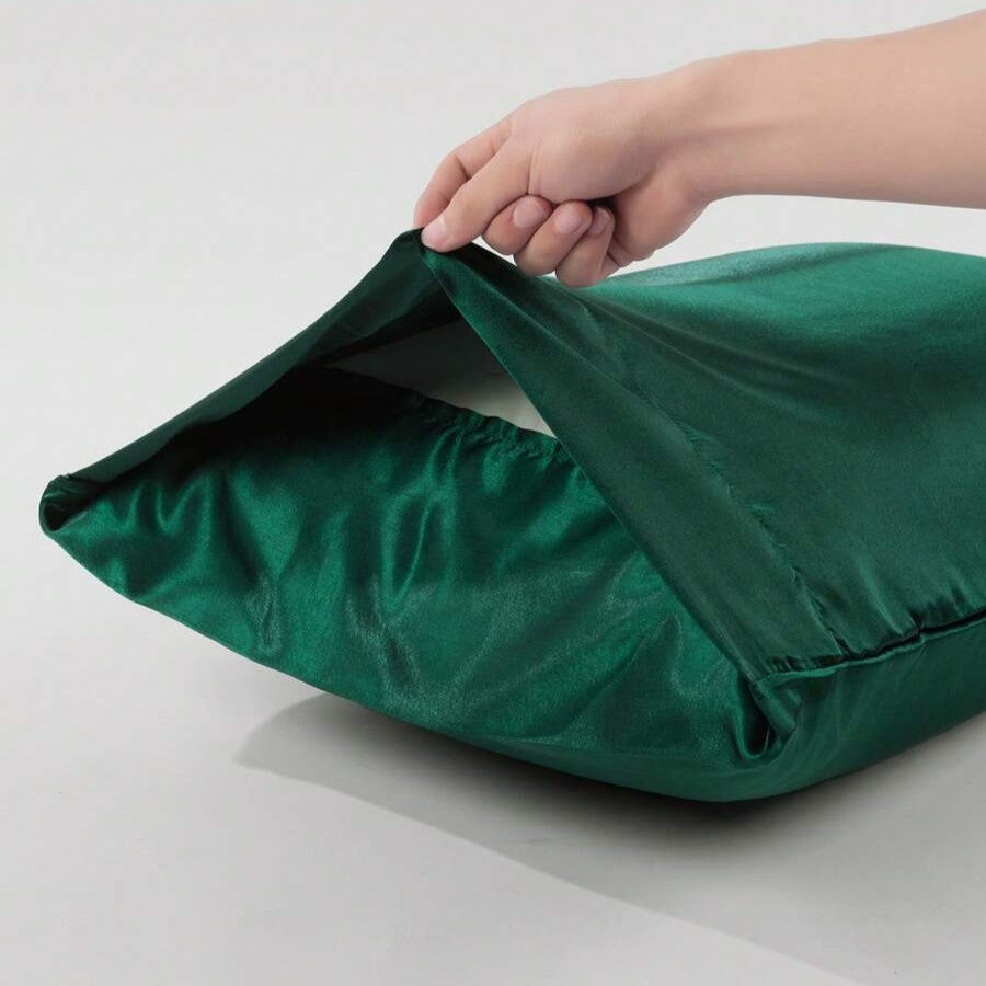 Taie d'Oreiller en Satin - SatinDreamPillow™ - Vert
