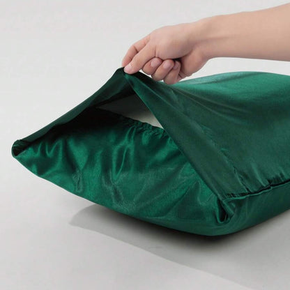 Taie d'Oreiller en Satin - SatinDreamPillow™ - Vert