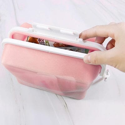 Boite conservation alimentaire - NewSiliconeLunchBox™ - Rose