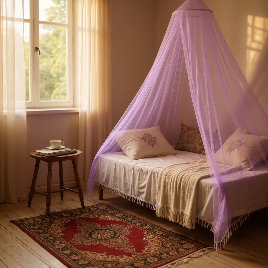 Moustiquaire Lit - PrincessMosquitoDome™ - Violet Lilas