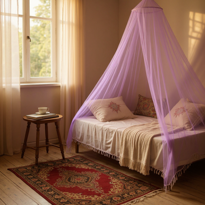 Moustiquaire Lit - PrincessMosquitoDome™ - Violet Lilas
