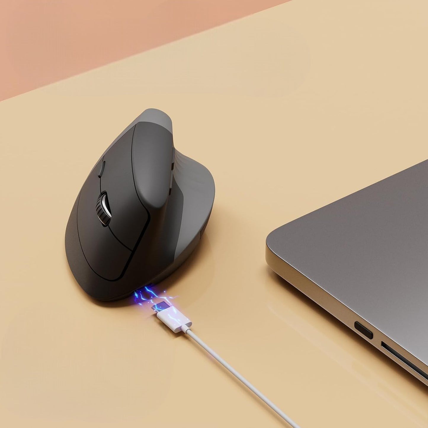 Souris Verticale - ErgoClickPro™ - Noir