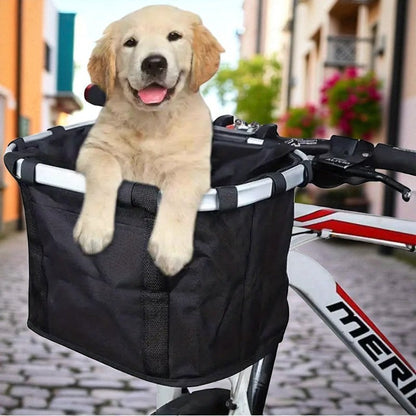 PANIER VELO POUR CHIEN	- PetRideBasket™ - Carré Noir